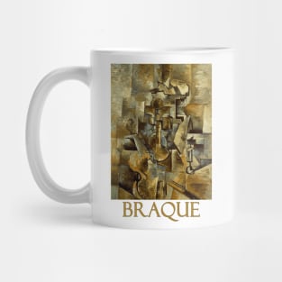 Violin and Candlestick (1910) by Georges Braque Mug